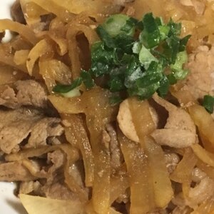 どんぶりにしても！大根と豚肉のオイスターソース炒め